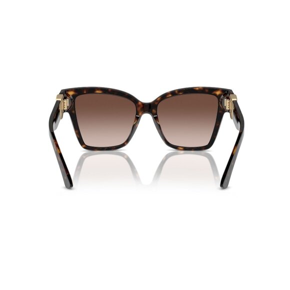 New Dolce & Gabbana Havana Square DG4470 502/13 Sunglasses Women - Picture 5 of 6